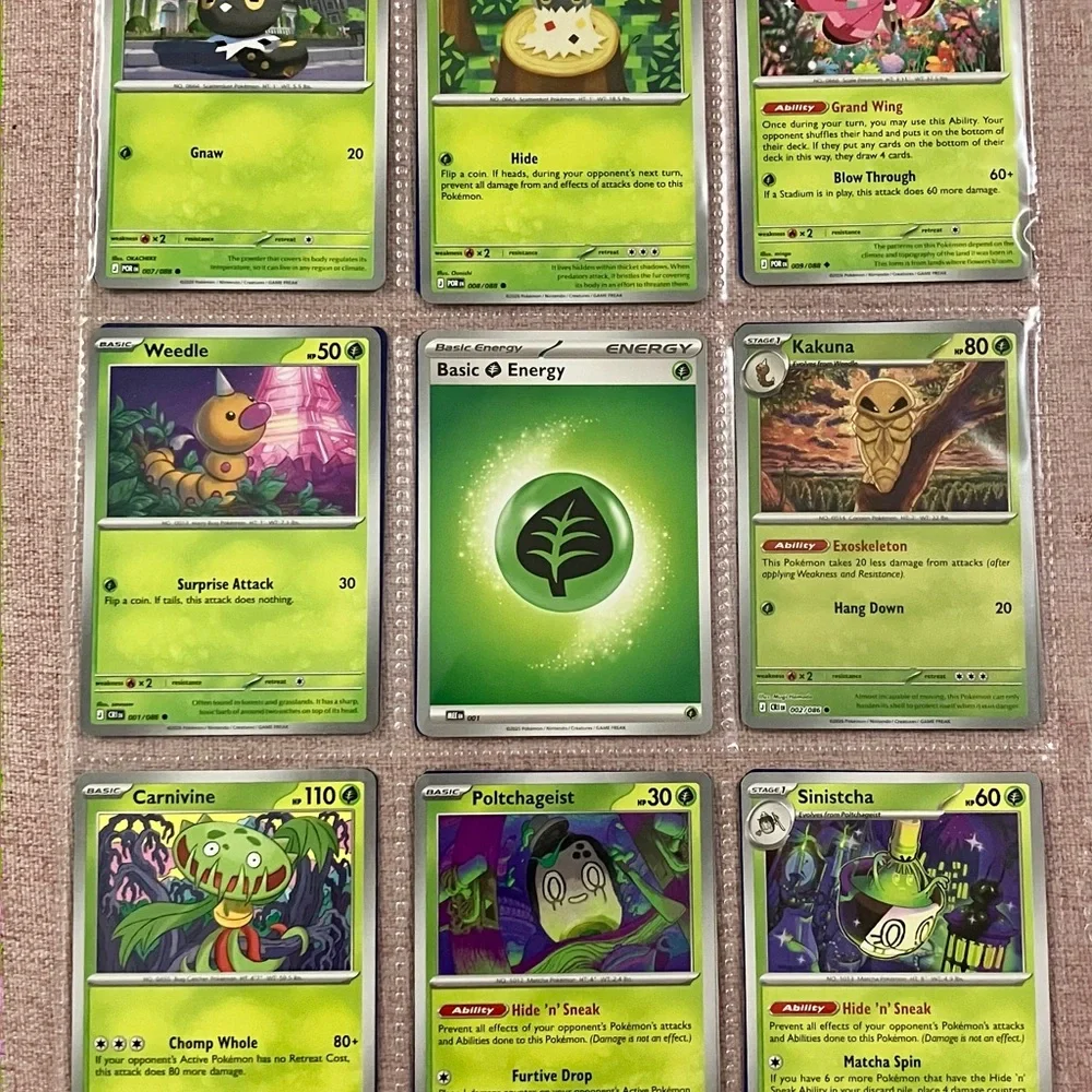 16x Mega Evolution Grass Type Pokémon Cards 🌱